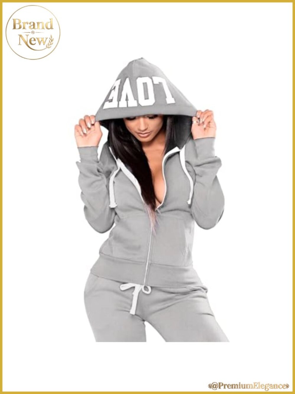 Women's 2 Piece Sweatsuit Set Sweatshirt & Sweatpants Tracksuit Jogger Set